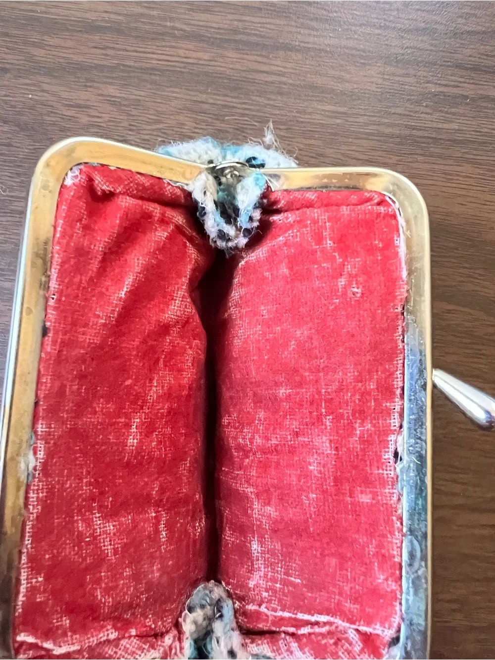 Vintage 1960s Dwek GB Wool Coin Purse